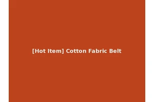 [Hot Item] Cotton Fabric Belt