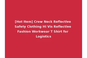 [Hot Item] Crew Neck Reflective Safety Clothing Hi Vis Reflective Fashion Workwear T Shirt for Logistics