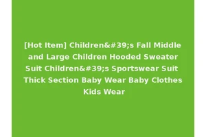 [Hot Item] Children's Fall Middle and Large Children Hooded Sweater Suit Children's Sportswear Suit Thick Section Baby Wear Baby Clothes Kids Wear