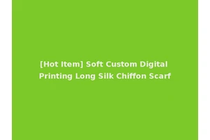 [Hot Item] Soft Custom Digital Printing Long Silk Chiffon Scarf