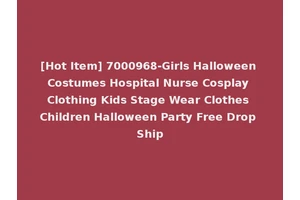 [Hot Item] 7000968-Girls Halloween Costumes Hospital Nurse Cosplay Clothing Kids Stage Wear Clothes Children Halloween Party Free Drop Ship