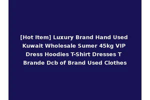 [Hot Item] Luxury Brand Hand Used Kuwait Wholesale Sumer 45kg VIP Dress Hoodies T-Shirt Dresses T Brande Dcb of Brand Used Clothes