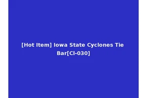 [Hot Item] Iowa State Cyclones Tie Bar[Cl-030]