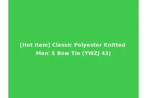 [Hot Item] Classic Polyester Knitted Men′ S Bow Tie (YWZJ 43)