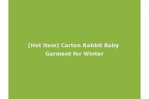 [Hot Item] Carton Rabbit Baby Garment for Winter