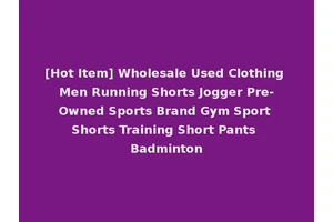 [Hot Item] Wholesale Used Clothing Men Running Shorts Jogger Pre-Owned Sports Brand Gym Sport Shorts Training Short Pants Badminton