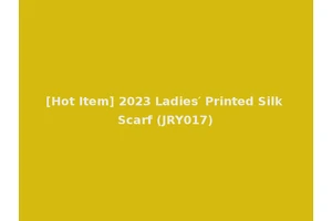 [Hot Item] 2023 Ladies′ Printed Silk Scarf (JRY017)