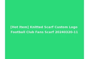[Hot Item] Knitted Scarf Custom Logo Football Club Fans Scarf 20240320-11