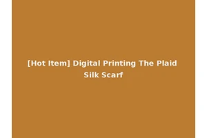 [Hot Item] Digital Printing The Plaid Silk Scarf