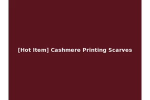 [Hot Item] Cashmere Printing Scarves