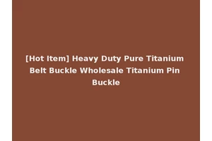 [Hot Item] Heavy Duty Pure Titanium Belt Buckle Wholesale Titanium Pin Buckle