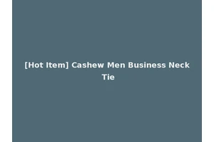 [Hot Item] Cashew Men Business Neck Tie