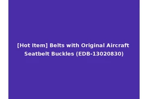 [Hot Item] Belts with Original Aircraft Seatbelt Buckles (EDB-13020830)