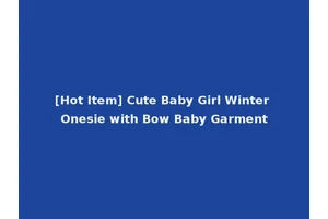 [Hot Item] Cute Baby Girl Winter Onesie with Bow Baby Garment