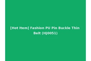 [Hot Item] Fashion PU Pin Buckle Thin Belt (HJ0051)