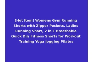 [Hot Item] Womens Gym Running Shorts with Zipper Pockets, Ladies Running Short, 2 in 1 Breathable Quick Dry Fitness Shorts for Workout Training Yoga Jogging Pilates