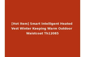 [Hot Item] Smart Intelligent Heated Vest Winter Keeping Warm Outdoor Waistcoat Th12085
