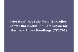 [Hot Item] Hot Sale Metal Zinc Alloy Center Bar Buckle Pin Belt Buckle for Garment Shoes Handbags (YK1761)