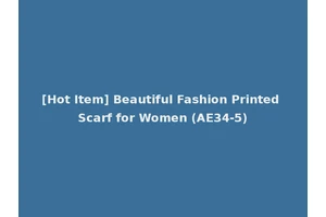 [Hot Item] Beautiful Fashion Printed Scarf for Women (AE34-5)