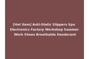 [Hot Item] Anti-Static Slippers Spu Electronics Factory Workshop Summer Work Shoes Breathable Deodorant
