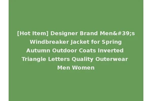 [Hot Item] Designer Brand Men's Windbreaker Jacket for Spring Autumn Outdoor Coats Inverted Triangle Letters Quality Outerwear Men Women