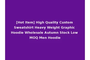 [Hot Item] High Quality Custom Sweatshirt Heavy Weight Graphic Hoodie Wholesale Autumn Stock Low MOQ Men Hoodie