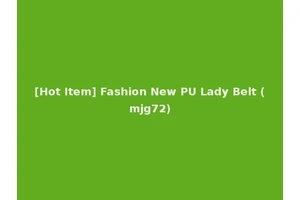 [Hot Item] Fashion New PU Lady Belt (mjg72)