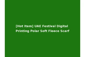 [Hot Item] UAE Festival Digital Printing Polar Soft Fleece Scarf