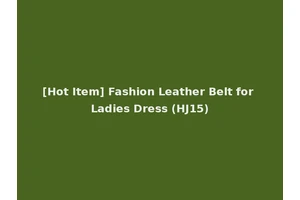 [Hot Item] Fashion Leather Belt for Ladies Dress (HJ15)