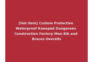 [Hot Item] Custom Protective Waterproof Kneepad Dungarees Construction Factory Men Bib and Braces Overalls