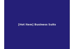 [Hot Item] Business Suits