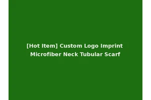 [Hot Item] Custom Logo Imprint Microfiber Neck Tubular Scarf