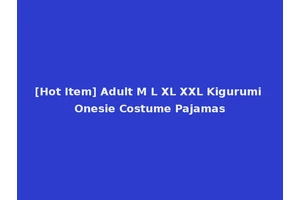 [Hot Item] Adult M L XL XXL Kigurumi Onesie Costume Pajamas