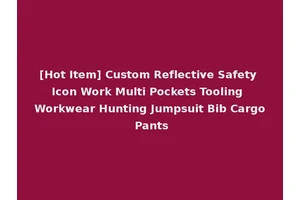 [Hot Item] Custom Reflective Safety Icon Work Multi Pockets Tooling Workwear Hunting Jumpsuit Bib Cargo Pants