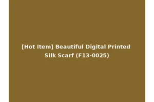 [Hot Item] Beautiful Digital Printed Silk Scarf (F13-0025)