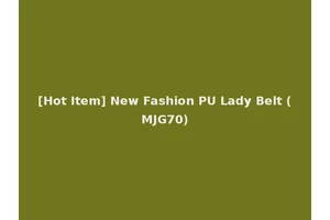 [Hot Item] New Fashion PU Lady Belt (MJG70)