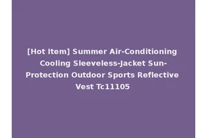 [Hot Item] Summer Air-Conditioning Cooling Sleeveless-Jacket Sun-Protection Outdoor Sports Reflective Vest Tc11105
