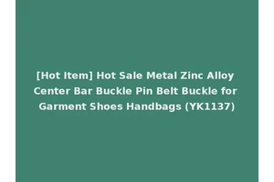 [Hot Item] Hot Sale Metal Zinc Alloy Center Bar Buckle Pin Belt Buckle for Garment Shoes Handbags (YK1137)
