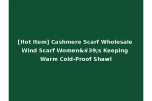 [Hot Item] Cashmere Scarf Wholesale Wind Scarf Women's Keeping Warm Cold-Proof Shawl