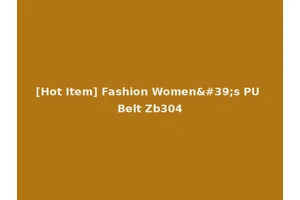 [Hot Item] Fashion Women's PU Belt Zb304