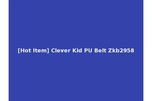 [Hot Item] Clever Kid PU Belt Zkb2958