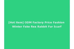 [Hot Item] ODM Factory Price Fashion Winter Fake Rex Rabbit Fur Scarf