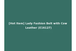 [Hot Item] Lady Fashion Belt with Cow Leather (E16127)