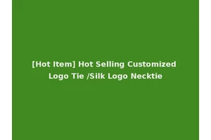 [Hot Item] Hot Selling Customized Logo Tie /Silk Logo Necktie