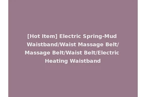 [Hot Item] Electric Spring-Mud Waistband/Waist Massage Belt/Massage Belt/Waist Belt/Electric Heating Waistband
