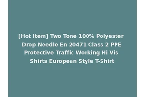 [Hot Item] Two Tone 100% Polyester Drop Needle En 20471 Class 2 PPE Protective Traffic Working Hi Vis Shirts European Style T-Shirt