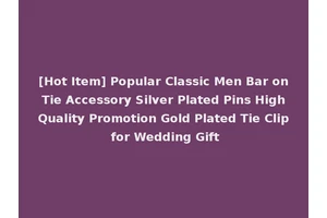 [Hot Item] Popular Classic Men Bar on Tie Accessory Silver Plated Pins High Quality Promotion Gold Plated Tie Clip for Wedding Gift