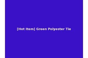 [Hot Item] Green Polyester Tie