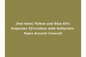 [Hot Item] Yellow and Blue 65%Polyester 35%Cotton with Reflective Tapes Around Coverall