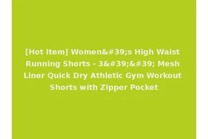 [Hot Item] Women's High Waist Running Shorts - 3'' Mesh Liner Quick Dry Athletic Gym Workout Shorts with Zipper Pocket